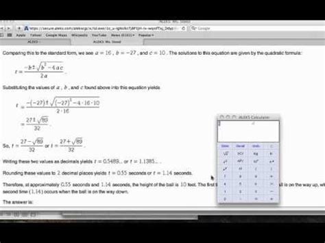 Solving A Word Problem Using A Quadratic Equation With Irrational Roots