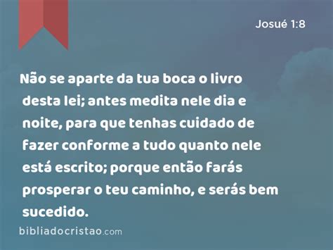 Josu N O Se Aparte Da Tua Boca O Livro Desta Lei Antes Medita