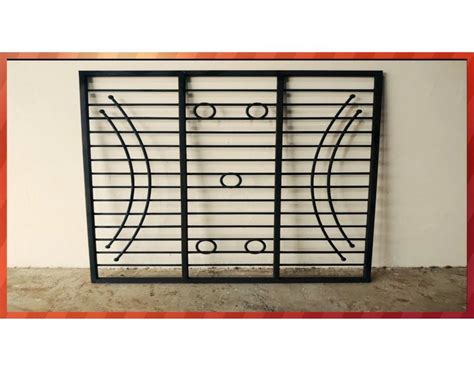 Interior Powder Coated Wrought Iron Window Grill, For Residential ...