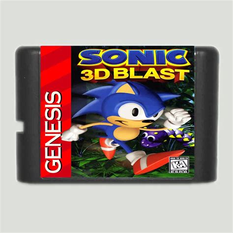 Sonic 3D Blast 16 Bit SEGA MD Game Card For Sega Mega Drive For Genesis