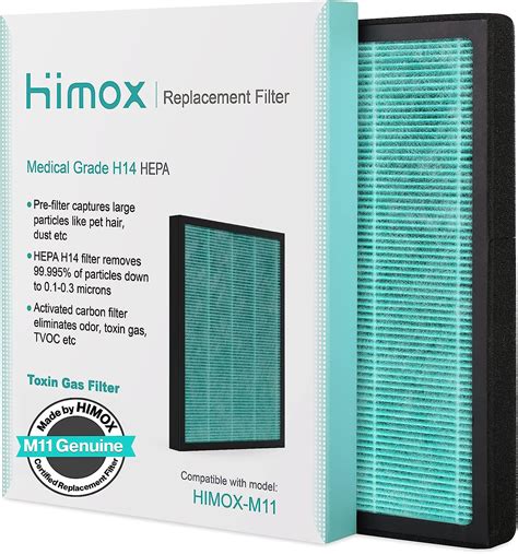 Himox M11 Air Purifier Replacement Filter Medical Grade Genuine H14 True Hepa