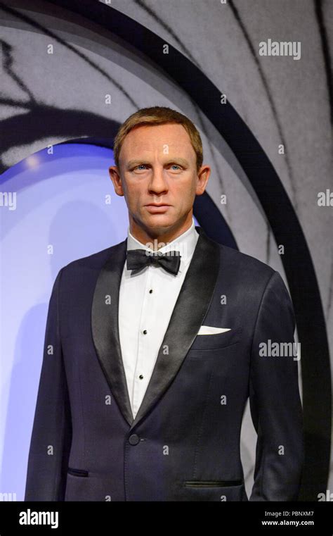 London England July 22 2016 Daniel Craig Madame Tussauds Wax