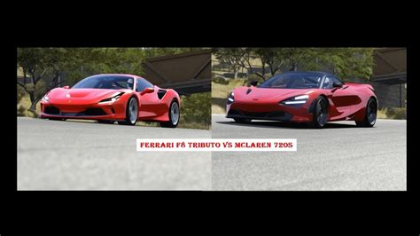 Ferrari F8 Tributo Vs McLaren 720S At Laguna Seca YouTube