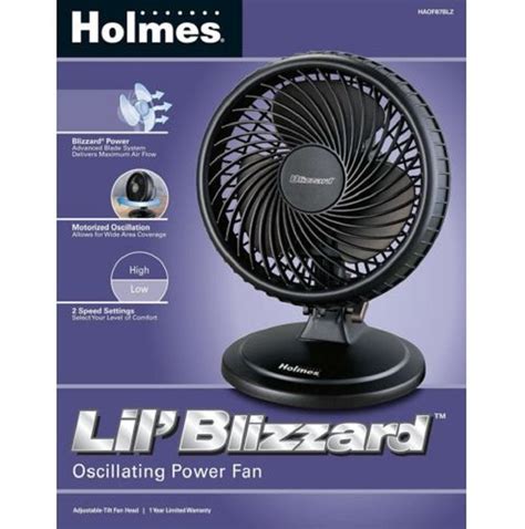 Holmes Lil Blizzard Inch Oscillating Table Fan Holmes Two Speed