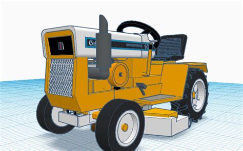 3d Design 1970 Cub Cadet 107 Tinkercad