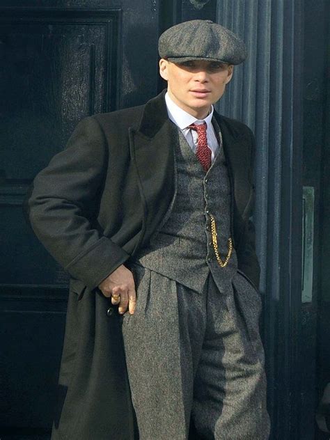 Peaky Blinders Thomas Shelby Coat - Cillian Murphy Black Wool Coat