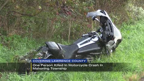 1 Killed In Motorcycle Crash In Lawrence County Wpxi