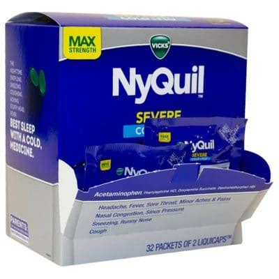 NyQuil Severe Cold & Flu Nighttime Relief - Wholesale - CB Distributors