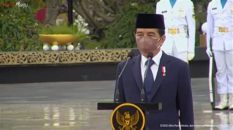 Presiden Jokowi Pimpin Upacara Ziarah Nasional Hari Pahlawan Tahun 2021