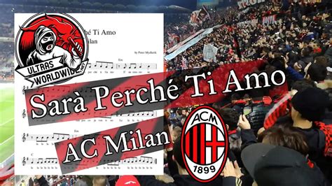 Sara Perche Ti Amo AC Milan Accordion Akordeon YouTube