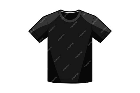 Premium Vector | Vector black tshirt mockup