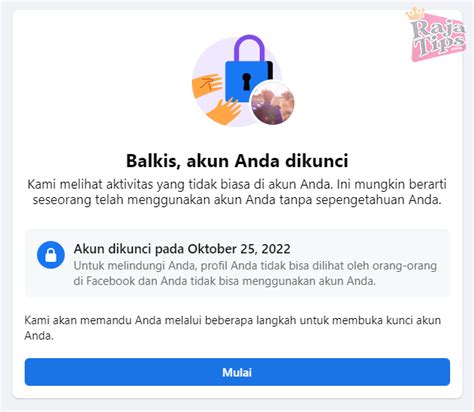 Cara Membuka Akun Fb Yang Terkunci Mencegahnya