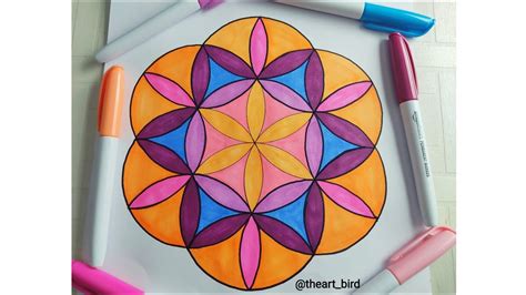 Mandala Art Ll Geomertic Pattern Ll Easy Mandala Ll Geomertic Tutorial