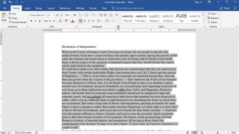 Ms Word Paragraphs Double Spacing Line Indent Youtube