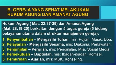 Gereja Yang Sehat Dr Rubin A Abraham Pptx