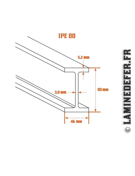 Ipe 80 Mm Poutrelle Métallique