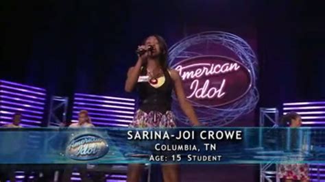 Sarina Joi Crowe American Idol Wiki Fandom