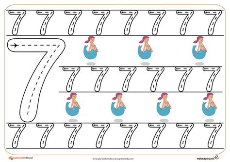 Grafomotricidad Con Números El Portal De Educapeques