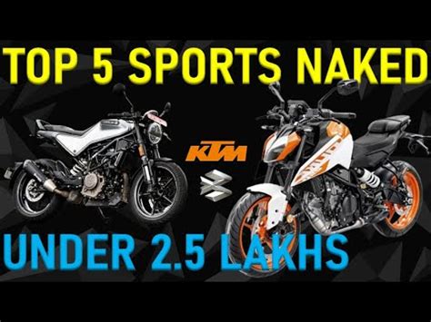 Top Sports Naked Bikes Under Lakhs Value For Money And Powerful