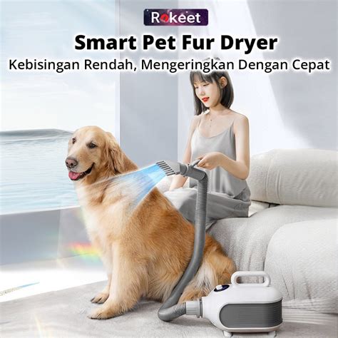 Jual Rokeet Smart Pet Fur Drayer Blower Grooming Kucing Anjing