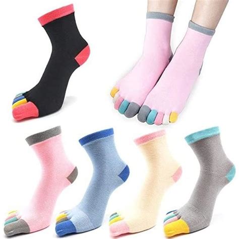 Chaussette Doigts Femme Chaussettes Orteils S Par S De Sport En Coton