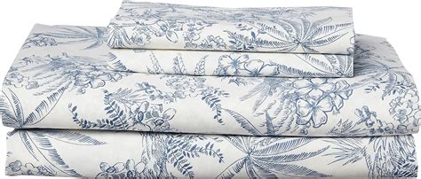 Amazon Tommy Bahama King Sheets Cotton Percale Bedding Set