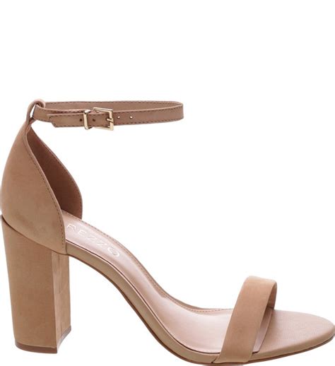 Sand Lia Isabelli Bloco Nude Rose Arezzo