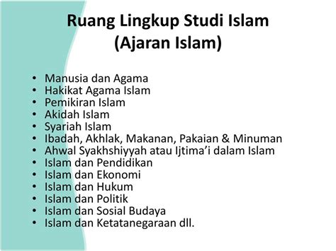 Ruang Lingkup Metodologi Studi Islam Ilmu