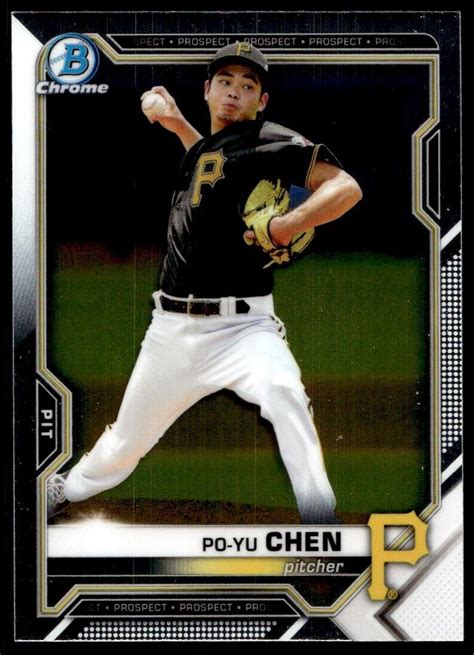 2021 Bowman Draft Chrome Po Yu Chen G131 Pittsburgh Pirates BDC 151 EBay