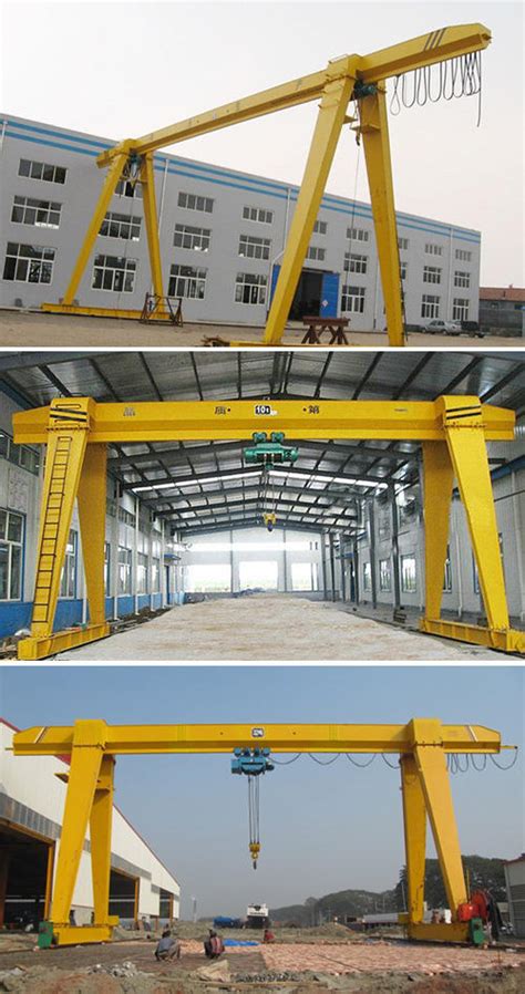 Ton Mh Model Electric Hoist Single Girder Gantry Crane For Sale In