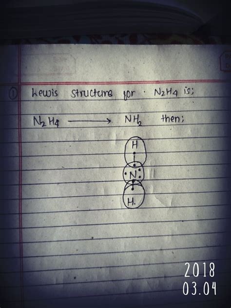 N2H4 Lewis Dot Structure