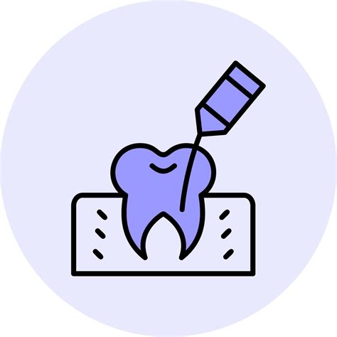 Root Canal Vector Icon Vector Art At Vecteezy