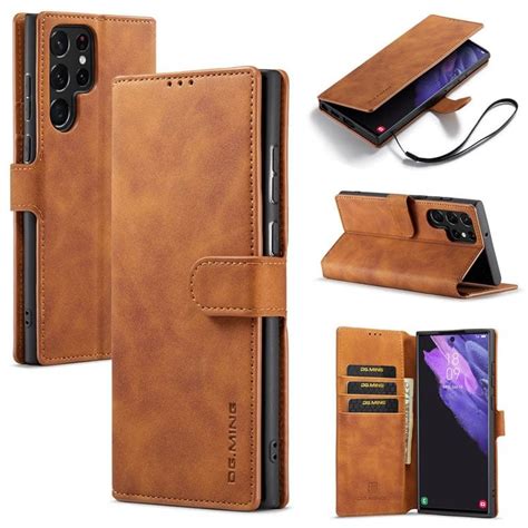 DG Ming Wallet 3 Kort Samsung Galaxy S22 Ultra Brun Elgiganten