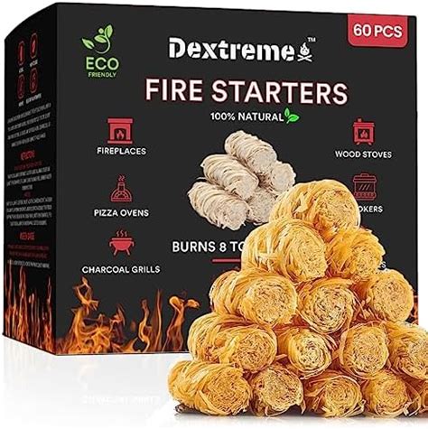 Amazon Dextreme Fire Starter Pcs Natural Fire Starters For