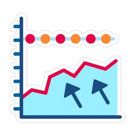 El Icono Vectorial De M Ltiples Gr Ficos De Tendencia Se Puede Utilizar