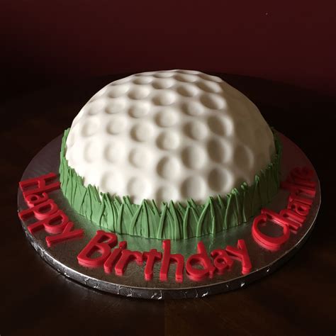 Golf Ball Birthday Cake