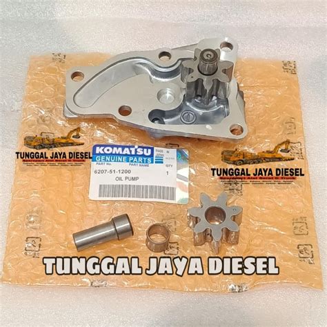 Jual Pompa Oli Komatsu PC130 7 PC130F 7 4D95 4D95L Oil Pump 6207 51