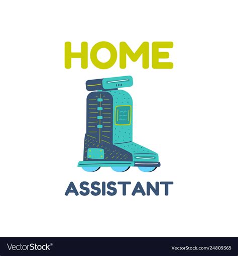 Home assistant and robot artificial intelligence Vector Image