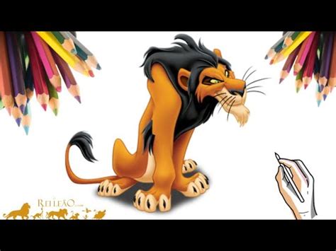 COMO DESENHAR O SCAR DO REI LEÃO HOW TO DRAW THE LION KING S SCAR