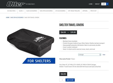 NIB Otter Sled Cover and Otter Shelter Cover For Sale - Classified Ads ...