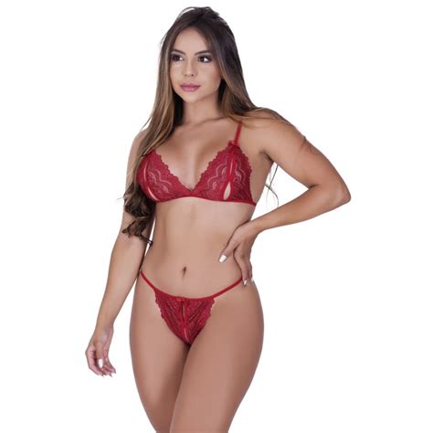 Conjunto Lingerie Marido Apressado Sexy Borboleta Rendado Tailandesa