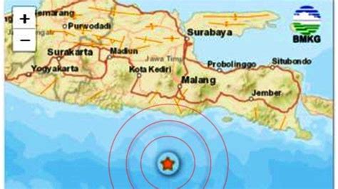 Gempa Guncang Jawa Timur Kamis 28 April 2022 Baru Saja Terjadi Di Laut