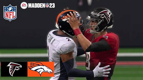 Madden 23 Bijan Robinson Falcons Vs Broncos Simulation 2023 Madden 24