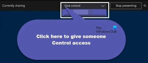 How To Request Control In Microsoft Teams