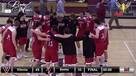 Boys Basketball Vilonia Beebe 020519 Youtube