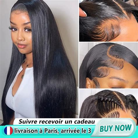 Perruque Lace Front Wig Lisse Br Silienne Naturelle Sophia Cheveux Remy