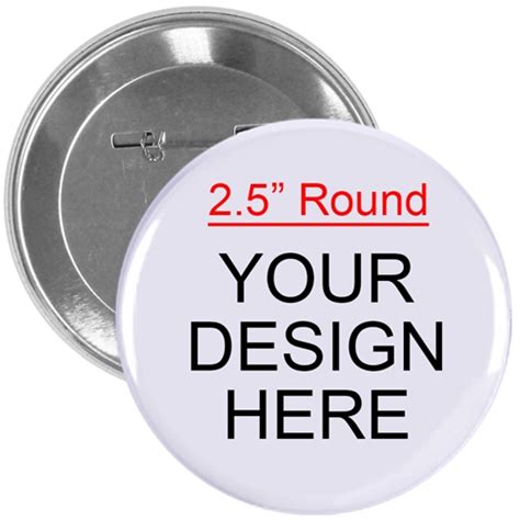 Custom Full Color Imprint 2.25” Round Badge Pins