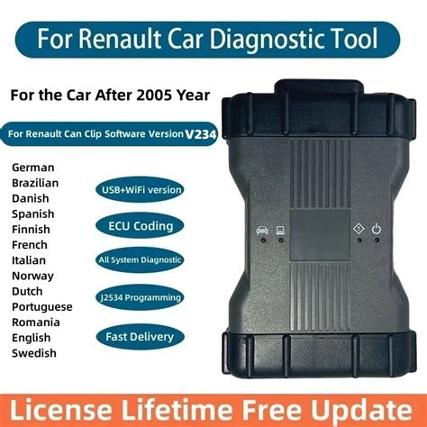 V234 WIFI And USB Supported Can Clip For Renault Can Clip Diagnostic