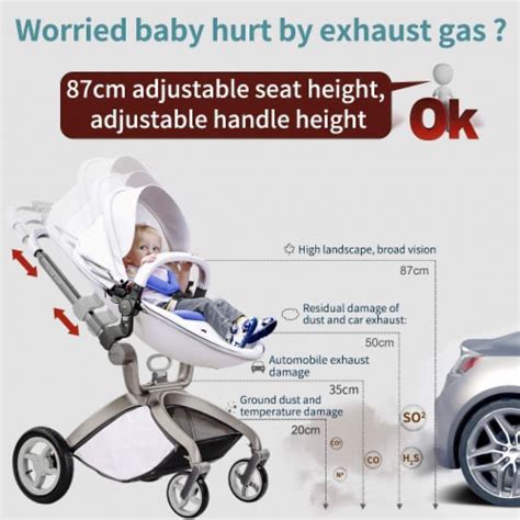 Hot Mom Degree Rotating Baby Carriage High Landscape Pram Stroller