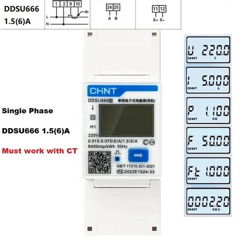 Chint Ddsu Dtsu Multifunction Power Meter Programable V A W Kwh